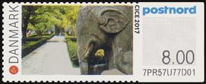 Stamp, Nanning, China - Stone Elephant, Denmark,  , Philatelic Exhibitions, Sculptures