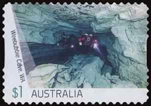 Stamp, Weebubble Cave, WA, Australia,  , Caves