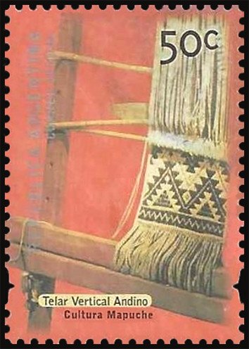 Mapuche culture, Andean vertical loom