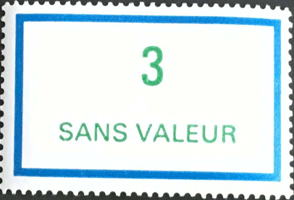 Timbre fictif de cours d'instruction