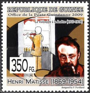 Stamp, Henri Matisse (1869-1954), Cinderellas,  , Paintings