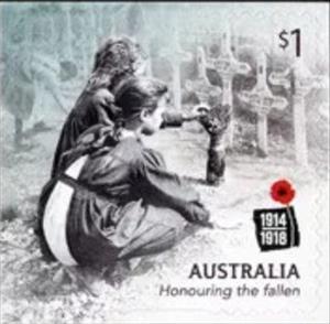 Stamp, Return Home, Australia,  , Children, First World War
