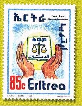 Stamp, Constitution, Eritrea,  , Politics