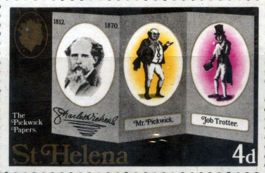 Dickens, Mr. Pickwick and Job Trotter (Pickwick Papers)