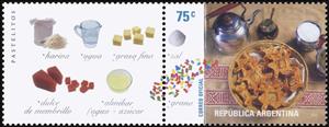 Stamp, Pastelitos - Sal y Grana, Argentina,  , Food, Gastronomy