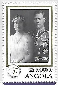 Stamp, 100 Years of The Queen Mother, Angola,  , Queens