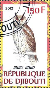Stamp, Bubo Bubo, Cinderellas,  , Animals (Fauna), Birds, Owls