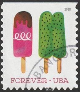 Stamp, Frozen Treats 2 of 10, United States of America,  , Candy, Food, Gastronomy