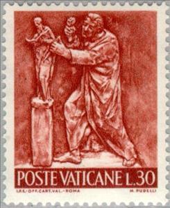 Stamp, Sculpture, Vatican City,  , Sculptures
