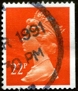 Stamp, Queen Elizabeth II - Decimal Machin, United Kingdom of Great Britain & Northern Ireland,  , Crowns and Coronets, Famous People, Heads of State, Queens, Royalty, Women