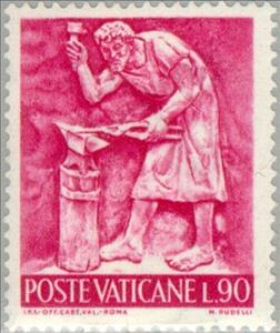 Stamp, Iron Art, Vatican City,  
