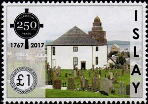Stamp, The Round Church (graveyard in front), Cinderellas,  , Churches - Cathedrals - Basilicas - Chapels