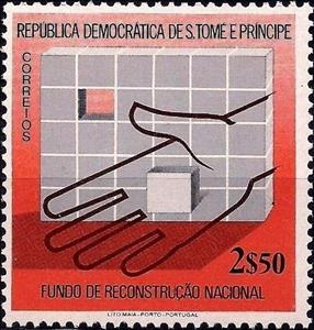 Stamp, Chart and Hand, São Tomé and Príncipe,  , Hands