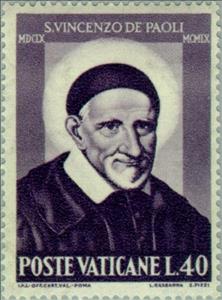 Stamp, Paul, Vincent v., Vatican City,  , Famous People, Commemoration