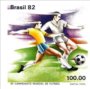Stamp, Tackle, Brazil,  , Football (Soccer), Sports