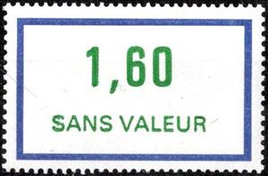 Stamp, Timbre fictif de cours d'instruction, France,  , Numbers, Philately