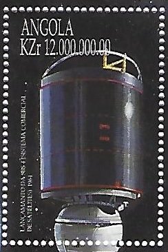 Stamp, Launch of SBS4, Angola,  , Satellites