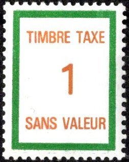 Timbre fictif de cours d'instruction