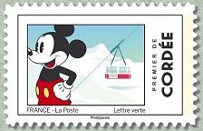 Stamp, First Of Rope, France,  , Cartoons, Disney