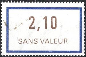 Stamp, Timbre fictif de cours d'instruction, France,  , Numbers, Philately