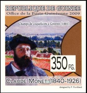 Stamp, Claude Monet (1840-1926), Cinderellas,  , Paintings