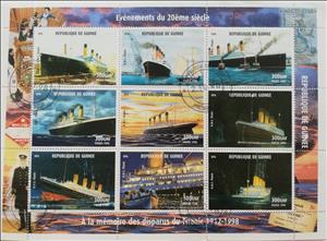 Souvenir Sheet, Titanic, Cinderellas,  , Passenger-ships, Ships