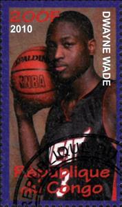 Stamp, Dwayne Wade, Cinderellas,  , Basketball, Famous People, Sports
