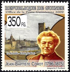 Stamp, Jean-Baptiste Corot (1796-1875), Cinderellas,  , Paintings