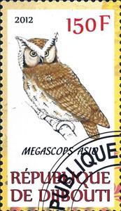 Stamp, Megascops Asio, Cinderellas,  , Animals (Fauna), Birds, Owls
