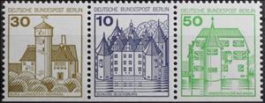Se-tenant, Glücksburg,Ludwigstein,Inzlingen, Berlin,  , Architecture, Buildings, Castles, Fortresses / Strongholds, Palaces, Towers