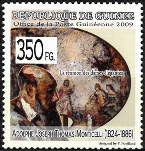 Stamp, Adolphe Joseph Thomas Monticelli (1824-1886), Cinderellas,  , Paintings