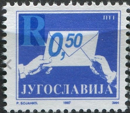 Blue letter