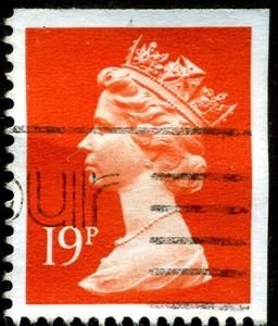 Stamp, Queen Elizabeth II - Decimal Machin, United Kingdom of Great Britain & Northern Ireland,  , Crowns and Coronets, Famous People, Heads of State, Queens, Royalty, Women