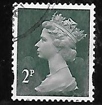 Stamp, Queen Elizabeth II - Decimal Machin, United Kingdom of Great Britain & Northern Ireland,  , Crowns and Coronets, Famous People, Heads of State, Queens, Royalty, Women