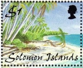 Palm-trees and beach
