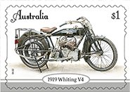 Stamp, Whiting V4 (1919), Australia,  , Motor Scooters