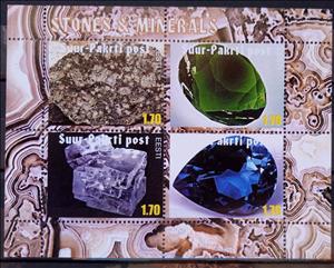 Souvenir Sheet, Minerals, Cinderellas,  , Minerals