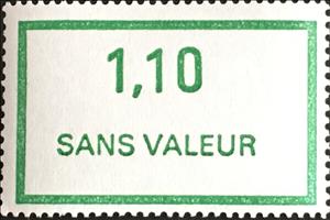 Stamp, Timbre fictif de cours d'instruction, France,  , Numbers, Philately