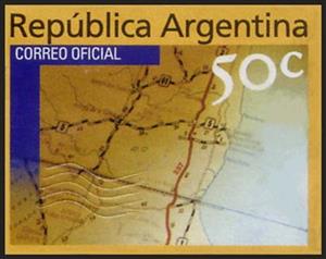 Stamp, Regional Plan, Argentina,  , Maps