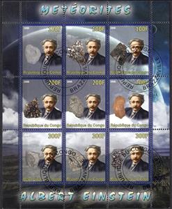 Mini Sheet, Albert Einstein, Cinderellas,  , Famous People