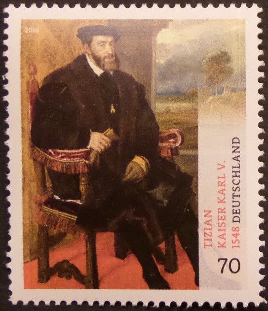 Emperor Charles V.,painting by Tizian