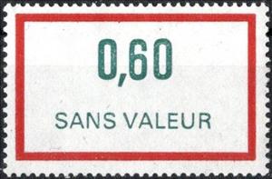 Stamp, Timbre fictif de cours d'instruction, France,  , Numbers, Philately