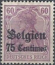 overprint on "Germania"