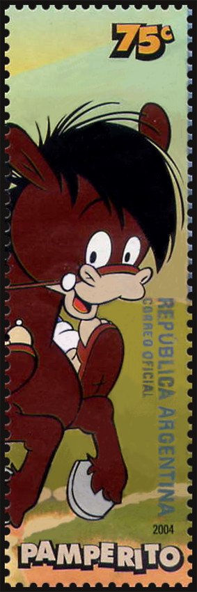 Stamp, Pamperito, Argentina,  , Cartoons, Comics