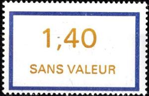Stamp, Timbre fictif de cours d'instruction, France,  , Numbers, Philately