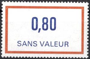 Stamp, Timbre fictif de cours d'instruction, France,  , Numbers, Philately