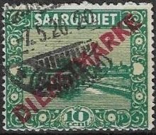 Stamp of 1922 overprint,Dienstmarke