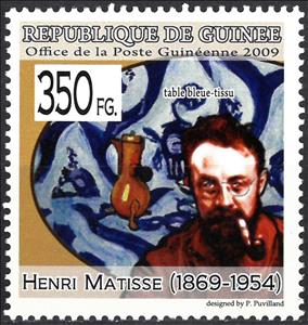 Stamp, Henri Matisse (1869-1954), Cinderellas,  , Paintings