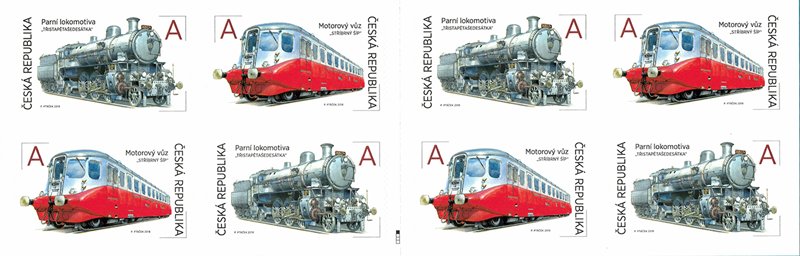 Booklet, The World on the Rails II - stamp booklet, Czech Republic,  , Locomotives, Railways, Steam Traction