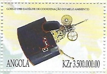 Stamp, Goes-d, Angola,  , Maps, Satellites